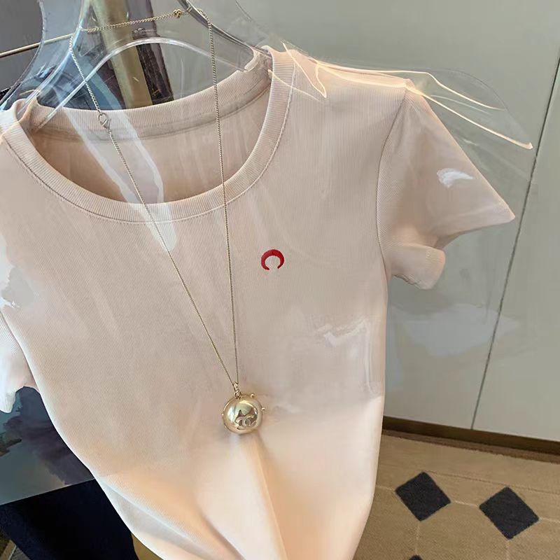 Korean Street Fashion Female - เสื้อยืดผู้หญิงสีพื้นสไตล์เกาหลีสำหรับฤดูร้อน เรียบง่าย แฟชั่นแนวสตรีท เสื้อยืดลำลองทรงหลวม ทันสมัย