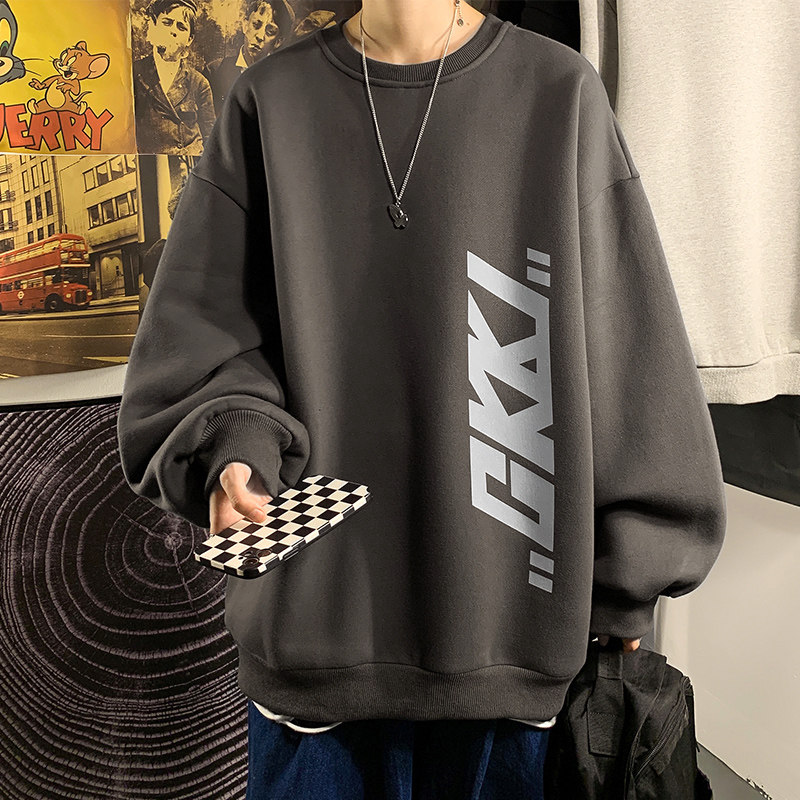 เสื้อฮู้ดแขนยาวคอกลมพิมพ์ลายด้ - Street Fashion Style บทวิจารณ์และราคา