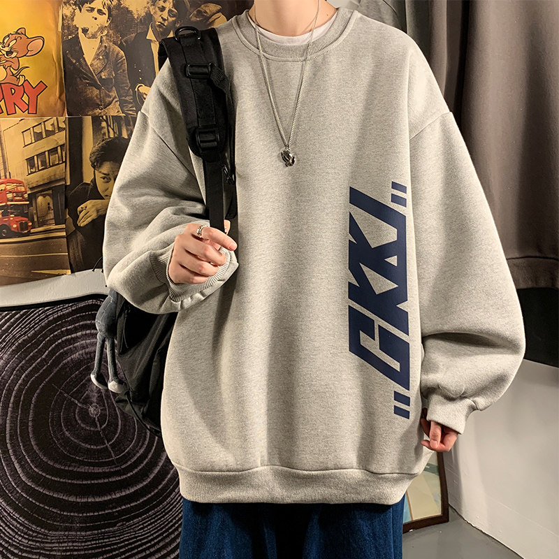 เสื้อฮู้ดแขนยาวคอกลมพิมพ์ลายด้ - Street Fashion Style บทวิจารณ์และราคา