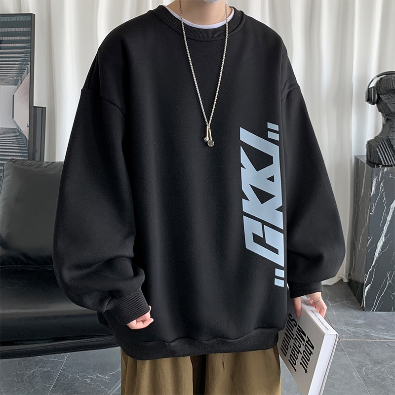 เสื้อฮู้ดแขนยาวคอกลมพิมพ์ลายด้ - Street Fashion Style บทวิจารณ์และราคา