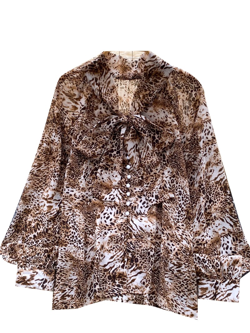 เสื้อเชิ้ตลายเสือดาวแฟชั่นใหม่ - Korean Street Fashion Female บทวิจารณ์และราคา