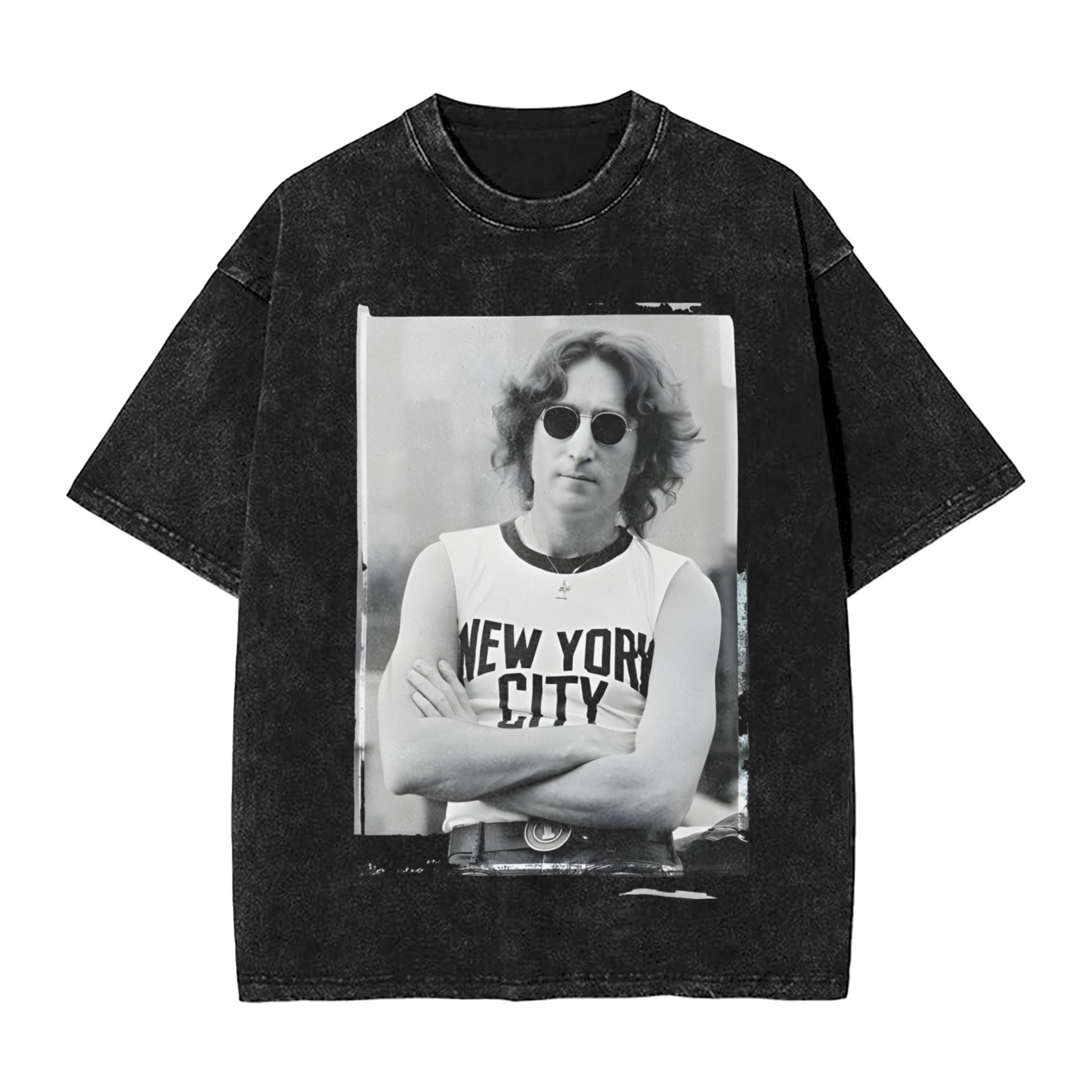 เสื้อยืดฮาราจูกุลายจอห์น เลนนอ - Street Fashion Outfit For Men บทวิจารณ์และราคา