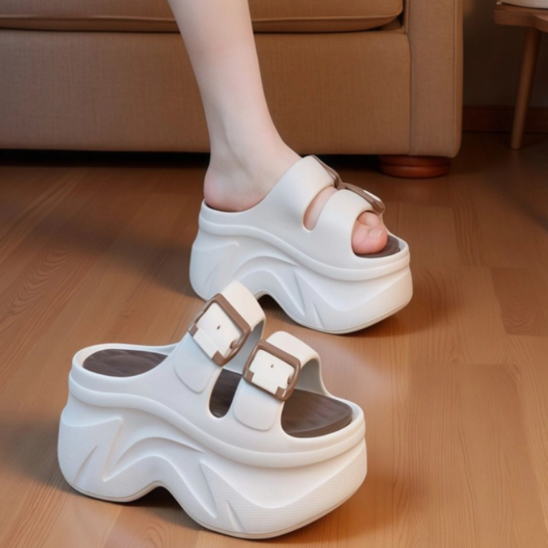 รองเท้าส้นสูงแฟชั่นแบบแพลตฟอร์ - Girl Fashion Street บทวิจารณ์และราคา