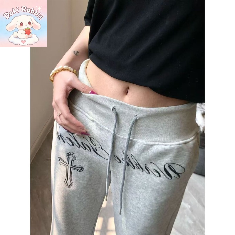 กางเกงแฟชั่นเกาหลีทรงขากว้างเอ - Korean Street Fashion Female บทวิจารณ์และราคา