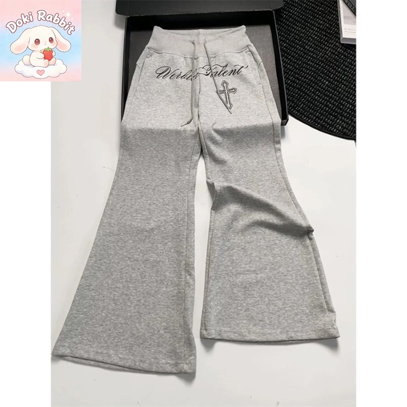 กางเกงแฟชั่นเกาหลีทรงขากว้างเอ - Korean Street Fashion Female บทวิจารณ์และราคา