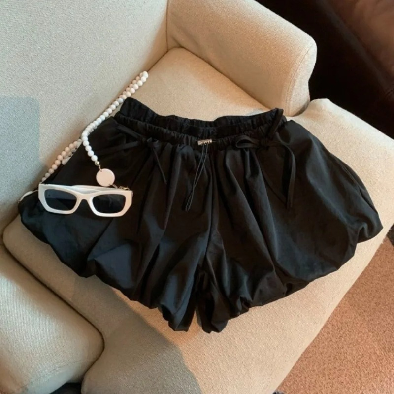 กางเกงขาสั้นเอวสูงทรงบอดี้สูทส - Korean Street Fashion Female บทวิจารณ์และราคา