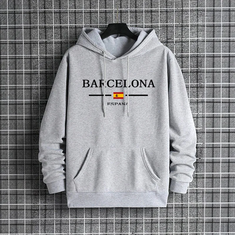 เสื้อฮู้ดสไตล์ลำลองเทรนดี้สำหร - Street Fashion Barcelona บทวิจารณ์และราคา