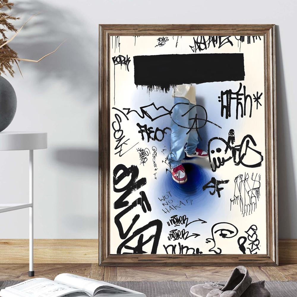 ภาพกราฟฟิตีแนวสตรีทพิมพ์โปสเตอ - Street Fashion Wallpaper บทวิจารณ์และราคา