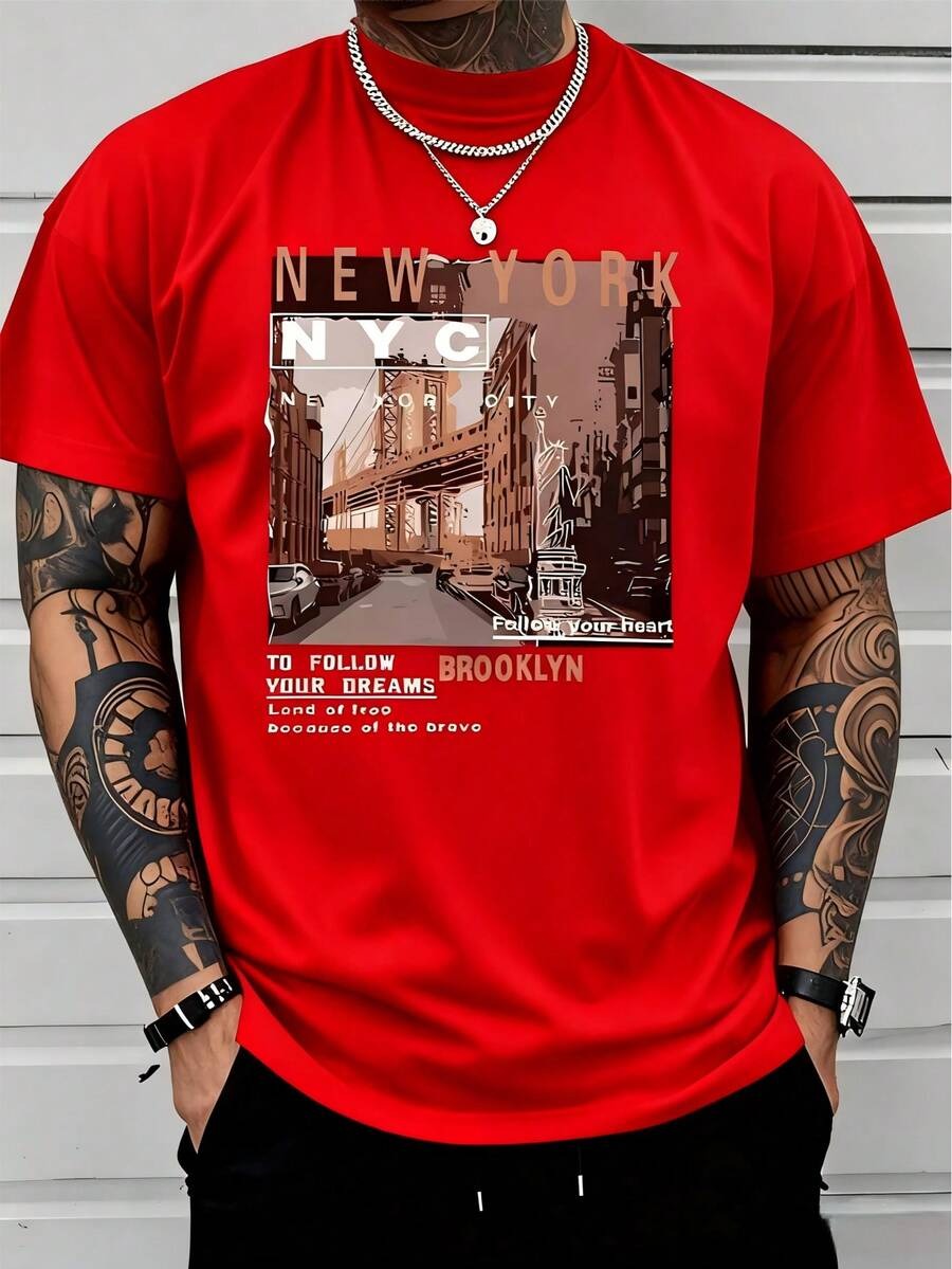 เสื้อยืดลำลองผู้ชายปี 2026 ผ้า - Street Fashion New York 2026 บทวิจารณ์และราคา