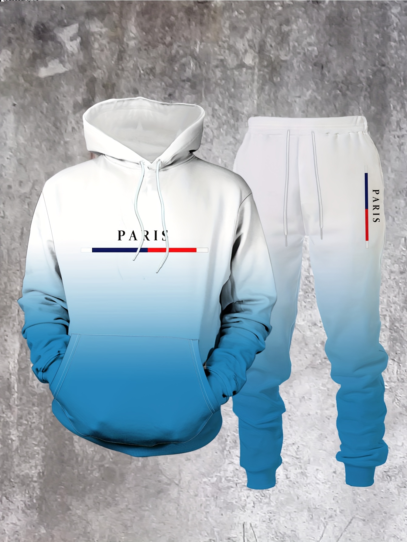 ชุดวอร์มลายไล่สีสไตล์ปารีส แฟช - Street Fashion Outfit For Men บทวิจารณ์และราคา