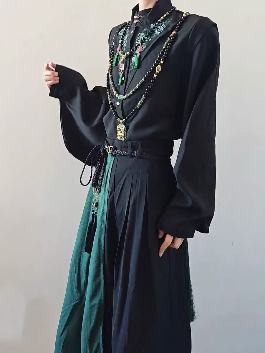 ชุดสูทสไตล์จีนใหม่สำหรับผู้ชาย - Street Fashion Outfit For Men บทวิจารณ์และราคา