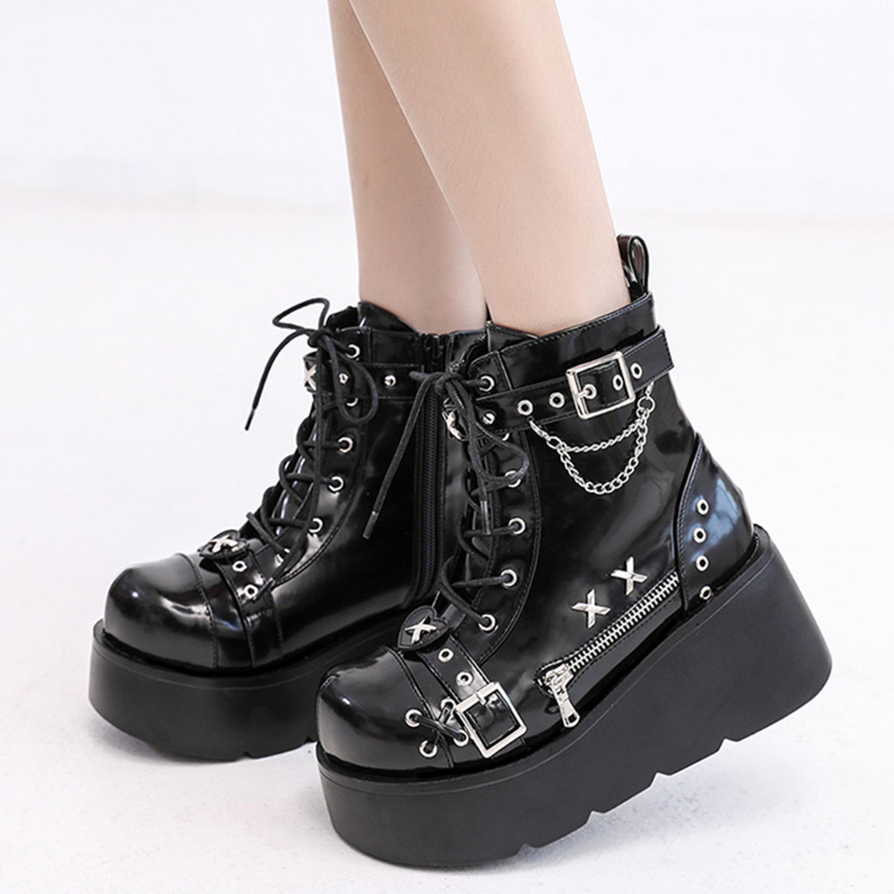 ใหม่เอี่ยมสุภาพสตรี Goth ข้อเท - Girl Fashion Street บทวิจารณ์และราคา