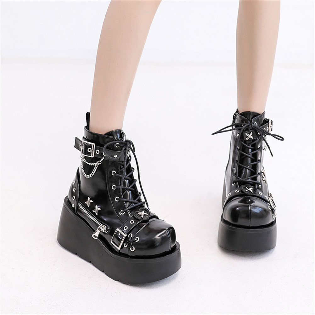 ใหม่เอี่ยมสุภาพสตรี Goth ข้อเท - Girl Fashion Street บทวิจารณ์และราคา